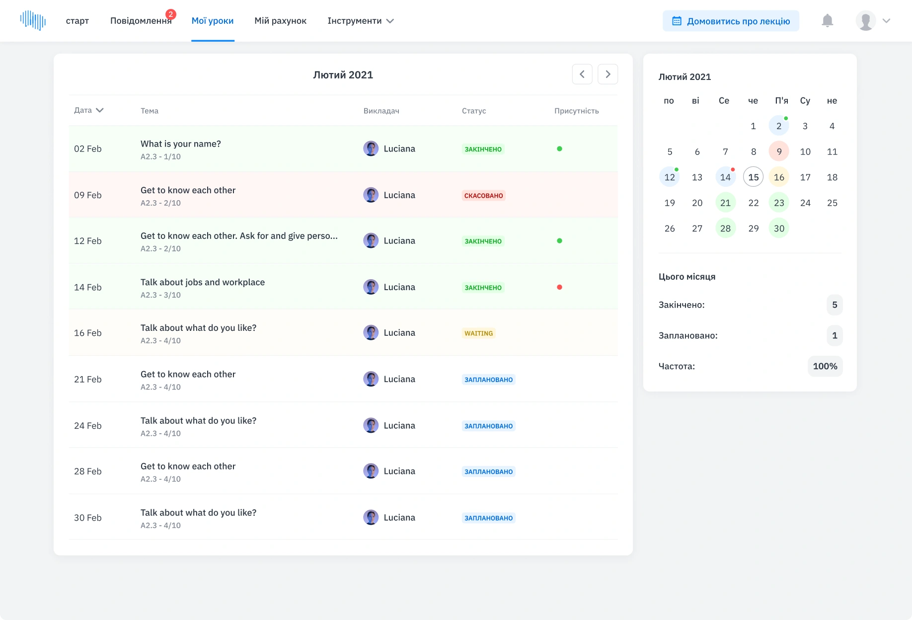 СТУДЕНТСЬКИЙ ПРОСТІР - Мої уроки