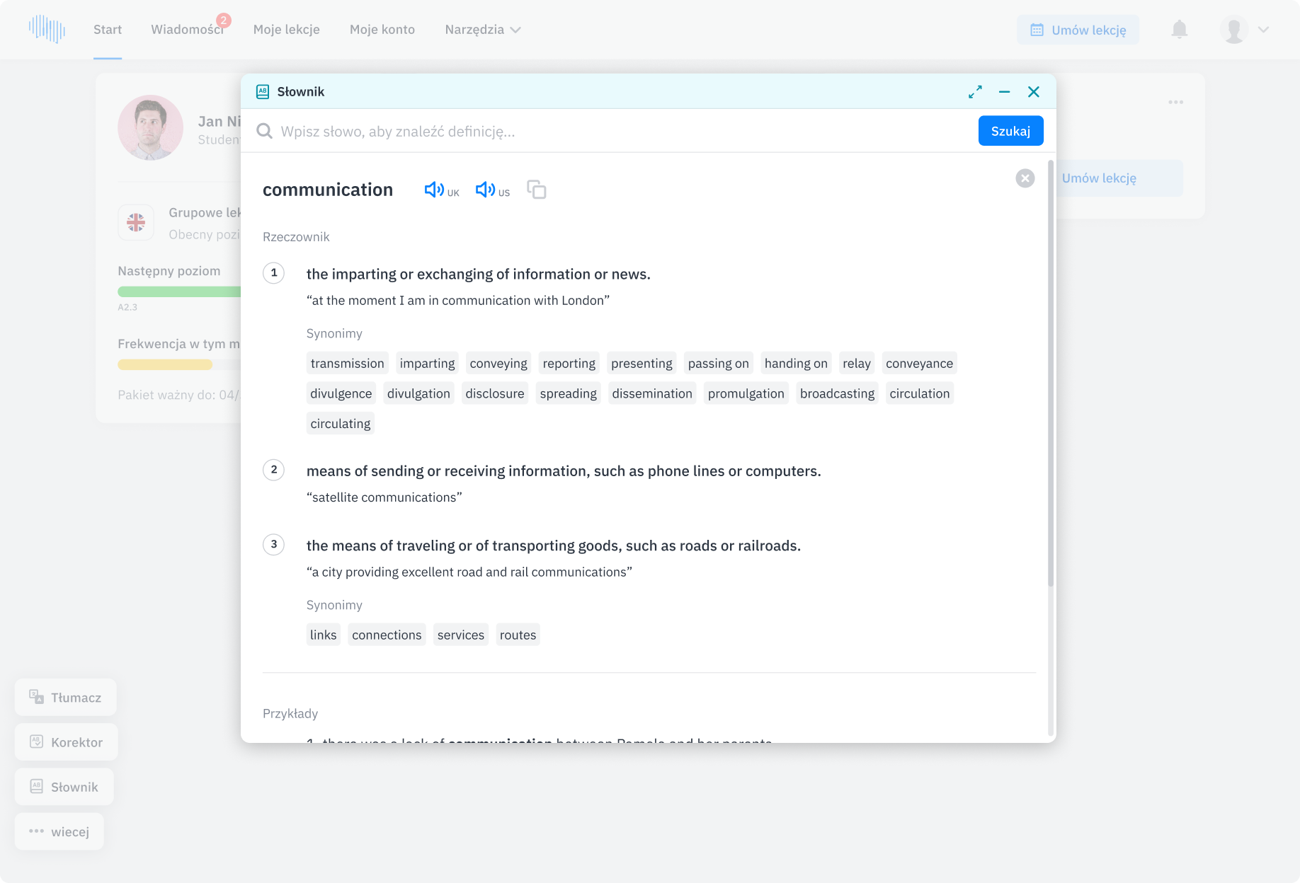 Szkoła Językowa Fluentbe - Narzędzia