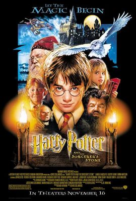 Filmy po angielsku - plakat filmu Harry Potter 