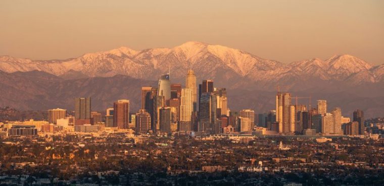 krajobraz los angeles o świcie